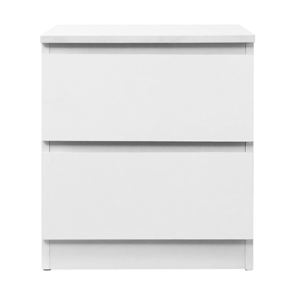 _label_, DSZ Product, feed-cond-new, feed-sl-free shipping, free-shipping, newArtiss Bedside Table 2 Drawers - Pepe White - Premium Furniture > Bedroom > Bedside Tables from Artiss ! Shop Online Buy Now at S & D's Value Store Family Business Best Customer Service_label_, DSZ Product, feed-cond-new, feed-sl-free shipping, free-shipping, new