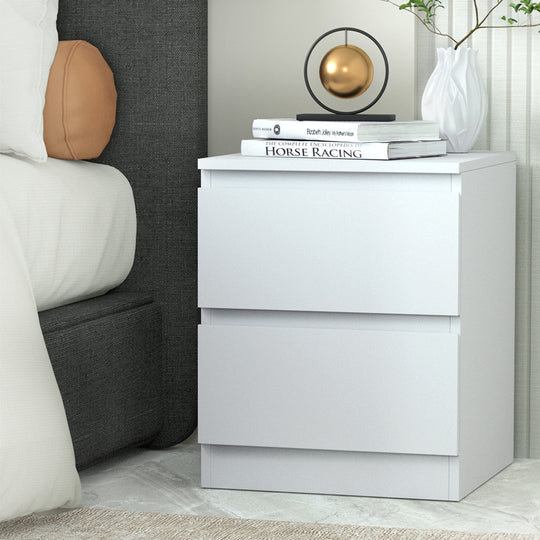 _label_, DSZ Product, feed-cond-new, feed-sl-free shipping, free-shipping, newArtiss Bedside Table 2 Drawers - Pepe White - Premium Furniture > Bedroom > Bedside Tables from Artiss ! Shop Online Buy Now at S & D's Value Store Family Business Best Customer Service_label_, DSZ Product, feed-cond-new, feed-sl-free shipping, free-shipping, new