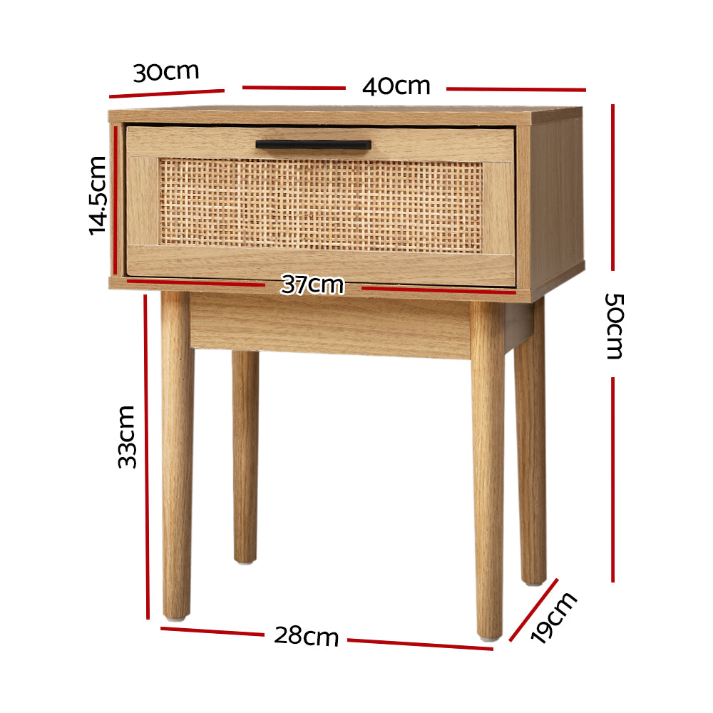 _label_, DSZ Product, feed-cond-new, feed-sl-free shipping, free-shipping, newArtiss Bedside Tables Side Table Rattan Drawers Nightstand - Premium Furniture > Bedroom > Bedside Tables from Artiss ! Shop Online Buy Now at S & D's Value Store Family Business Best Customer Service_label_, DSZ Product, feed-cond-new, feed-sl-free shipping, free-shipping, new