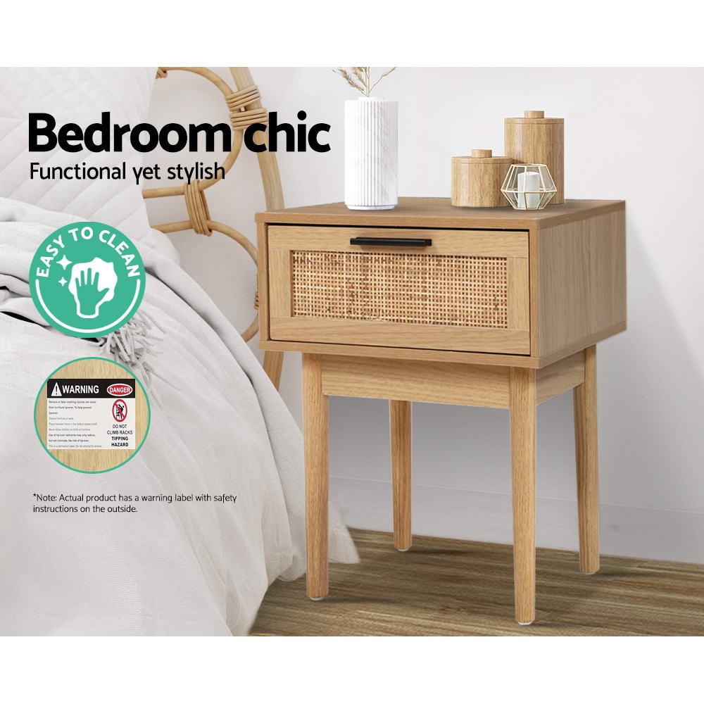 _label_, DSZ Product, feed-cond-new, feed-sl-free shipping, free-shipping, newArtiss Bedside Tables Side Table Rattan Drawers Nightstand - Premium Furniture > Bedroom > Bedside Tables from Artiss ! Shop Online Buy Now at S & D's Value Store Family Business Best Customer Service_label_, DSZ Product, feed-cond-new, feed-sl-free shipping, free-shipping, new