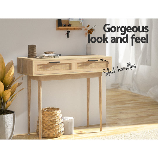 DSZ Product, feed-cond-new, feed-sl-DSZ Freight Payable, newArtiss Console Table 2 Rattan Drawers - Premium Furniture > Living Room > TV Units from Artiss ! Shop Online Buy Now at S & D's Value Store Family Business Best Customer ServiceDSZ Product, feed-cond-new, feed-sl-DSZ Freight Payable, new