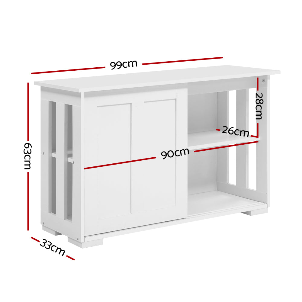 DSZ Product, feed-cond-new, feed-sl-DSZ Freight Payable, newArtiss Buffet Sideboard Sliding Doors - Sera White - Premium Furniture > Dining > Buffets & Sideboards from Artiss ! Shop Online Buy Now at S & D's Value Store Family Business Best Customer ServiceDSZ Product, feed-cond-new, feed-sl-DSZ Freight Payable, new