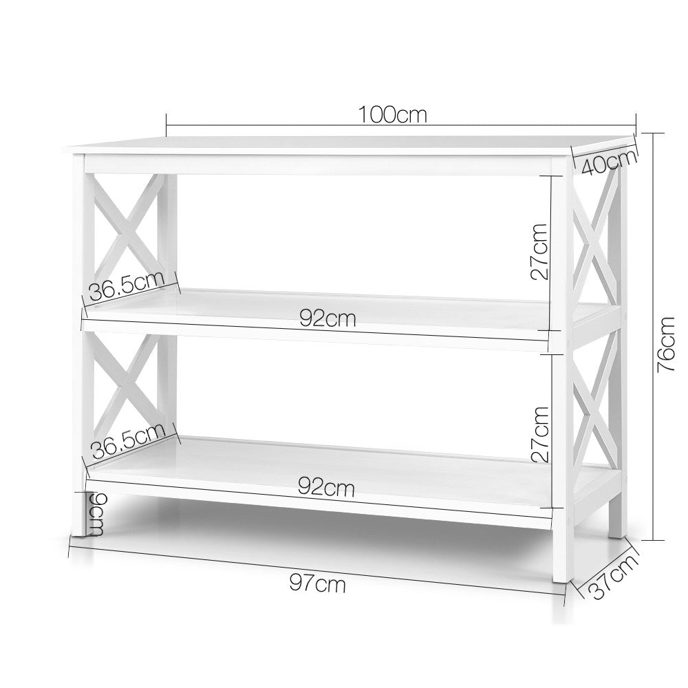 DSZ Product, feed-cond-new, feed-sl-DSZ Freight Payable, newArtiss Console Table 3 - Tier White Polly - Premium Furniture > Living Room > Side Tables from Artiss ! Shop Online Buy Now at S & D's Value Store Family Business Best Customer ServiceDSZ Product, feed-cond-new, feed-sl-DSZ Freight Payable, new