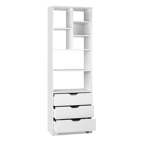 DSZ Product, feed-cond-new, feed-sl-DSZ Freight Payable, newArtiss Bookshelf With Drawers - Nana White - Premium Furniture > Living Room > Bookcases & Shelves from Artiss ! Shop Online Buy Now at S & D's Value Store Family Business Best Customer ServiceDSZ Product, feed-cond-new, feed-sl-DSZ Freight Payable, new