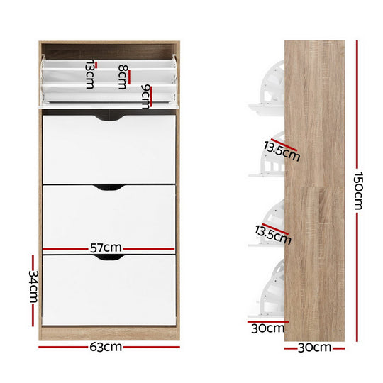 DSZ Product, feed-cond-new, feed-sl-DSZ Freight Payable, newArtiss Shoe Rack Cabinet 60 Pairs 4 - Tier White Elen - Premium Furniture > Living Room > Shoe Storage from Artiss ! Shop Online Buy Now at S & D's Value Store Family Business Best Customer ServiceDSZ Product, feed-cond-new, feed-sl-DSZ Freight Payable, new