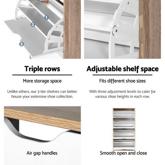 DSZ Product, feed-cond-new, feed-sl-DSZ Freight Payable, newArtiss Shoe Rack Cabinet 60 Pairs 4 - Tier White Elen - Premium Furniture > Living Room > Shoe Storage from Artiss ! Shop Online Buy Now at S & D's Value Store Family Business Best Customer ServiceDSZ Product, feed-cond-new, feed-sl-DSZ Freight Payable, new