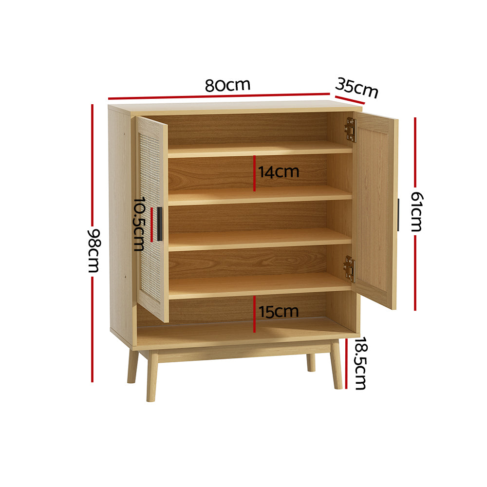 DSZ Product, feed-cond-new, feed-sl-DSZ Freight Payable, newArtiss Shoe Rack Cabinet Rattan 5 - Tier 20 Pairs Dani - Premium Furniture > Living Room > Shoe Storage from Artiss ! Shop Online Buy Now at S & D's Value Store Family Business Best Customer ServiceDSZ Product, feed-cond-new, feed-sl-DSZ Freight Payable, new