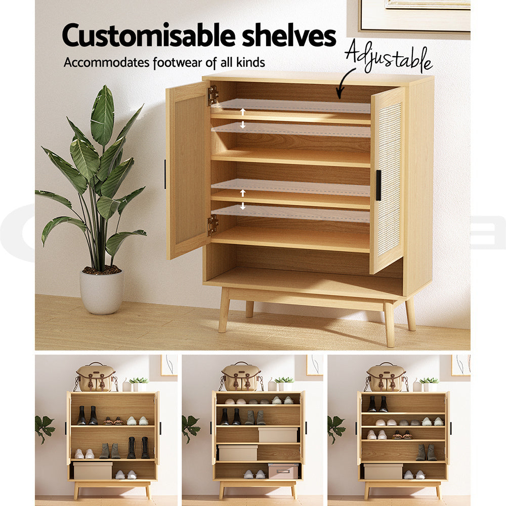 DSZ Product, feed-cond-new, feed-sl-DSZ Freight Payable, newArtiss Shoe Rack Cabinet Rattan 5 - Tier 20 Pairs Dani - Premium Furniture > Living Room > Shoe Storage from Artiss ! Shop Online Buy Now at S & D's Value Store Family Business Best Customer ServiceDSZ Product, feed-cond-new, feed-sl-DSZ Freight Payable, new