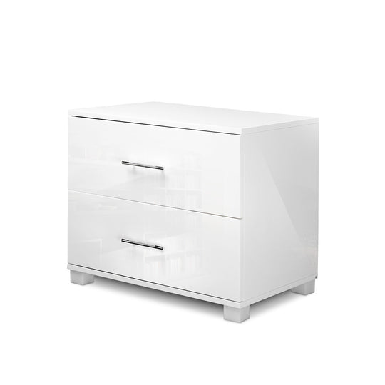 DSZ Product, feed-cond-new, feed-sl-DSZ Freight Payable, newArtiss Bedside Table 2 Drawers High Gloss - White - Premium Furniture > Bedroom > Bedside Tables from Artiss ! Shop Online Buy Now at S & D's Value Store Family Business Best Customer ServiceDSZ Product, feed-cond-new, feed-sl-DSZ Freight Payable, new