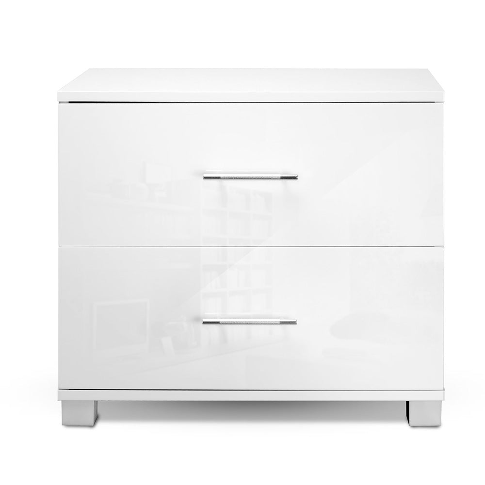 DSZ Product, feed-cond-new, feed-sl-DSZ Freight Payable, newArtiss Bedside Table 2 Drawers High Gloss - White - Premium Furniture > Bedroom > Bedside Tables from Artiss ! Shop Online Buy Now at S & D's Value Store Family Business Best Customer ServiceDSZ Product, feed-cond-new, feed-sl-DSZ Freight Payable, new