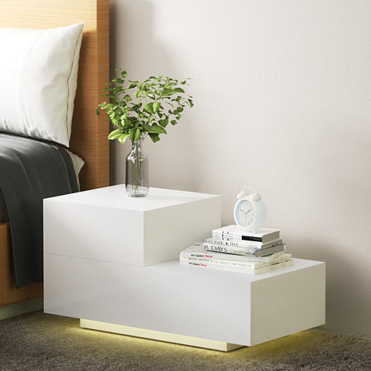 DSZ Product, feed-cond-new, feed-sl-DSZ Freight Payable, newArtiss Bedside Tables Led 2 Drawers - Remi White - Premium Furniture > Bedroom > Bedside Tables from Artiss ! Shop Online Buy Now at S & D's Value Store Family Business Best Customer ServiceDSZ Product, feed-cond-new, feed-sl-DSZ Freight Payable, new