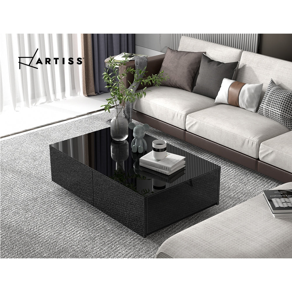 DSZ Product, feed-cond-new, feed-sl-DSZ Freight Payable, newArtiss Coffee Table 4 Drawers Black Trevi - Premium Furniture > Living Room > Coffee Tables from Artiss ! Shop Online Buy Now at S & D's Value Store Family Business Best Customer ServiceDSZ Product, feed-cond-new, feed-sl-DSZ Freight Payable, new