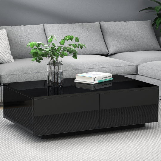 DSZ Product, feed-cond-new, feed-sl-DSZ Freight Payable, newArtiss Coffee Table 4 Drawers Black Trevi - Premium Furniture > Living Room > Coffee Tables from Artiss ! Shop Online Buy Now at S & D's Value Store Family Business Best Customer ServiceDSZ Product, feed-cond-new, feed-sl-DSZ Freight Payable, new