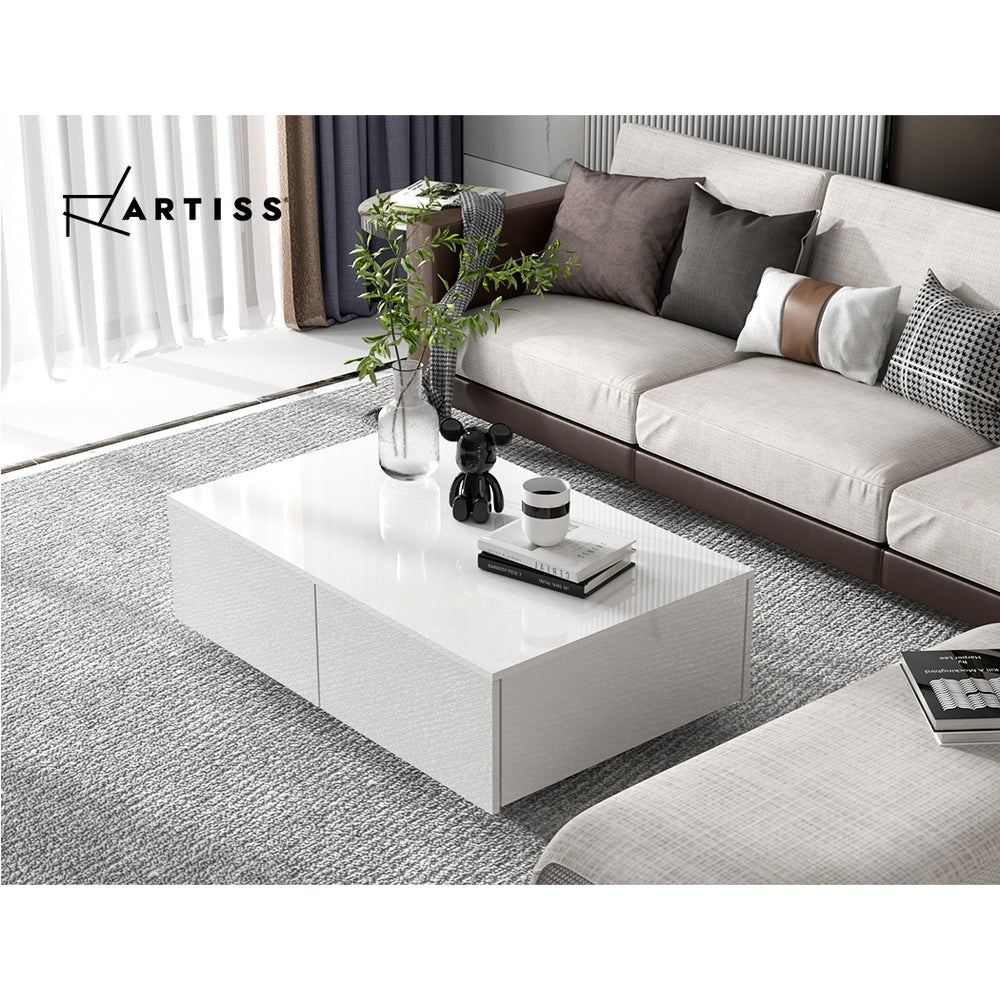 DSZ Product, feed-cond-new, feed-sl-DSZ Freight Payable, newArtiss Coffee Table 4 Drawers White Trevi - Premium Furniture > Living Room > Coffee Tables from Artiss ! Shop Online Buy Now at S & D's Value Store Family Business Best Customer ServiceDSZ Product, feed-cond-new, feed-sl-DSZ Freight Payable, new