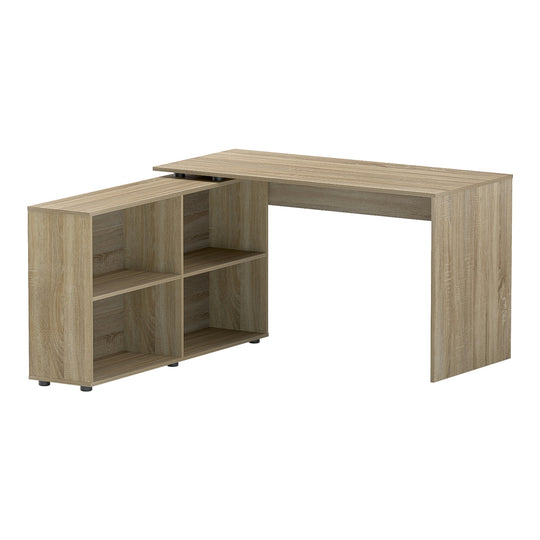 Artiss Computer Desk Bookshelf Oak 130Cm