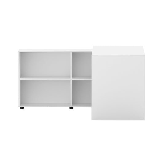 Artiss Computer Desk Bookshelf White 130Cm