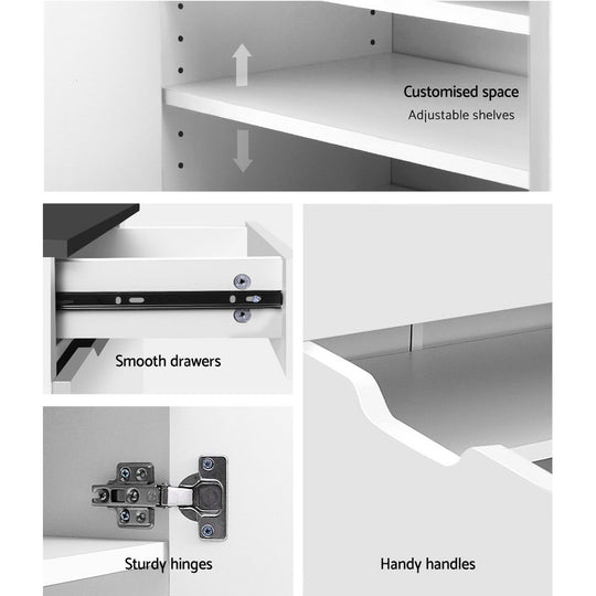 DSZ Product, feed-cond-new, feed-sl-DSZ Freight Payable, newArtiss Shoe Rack Cabinet 30 Pairs White Eve - Premium Furniture > Living Room > Shoe Storage from Artiss ! Shop Online Buy Now at S & D's Value Store Family Business Best Customer ServiceDSZ Product, feed-cond-new, feed-sl-DSZ Freight Payable, new