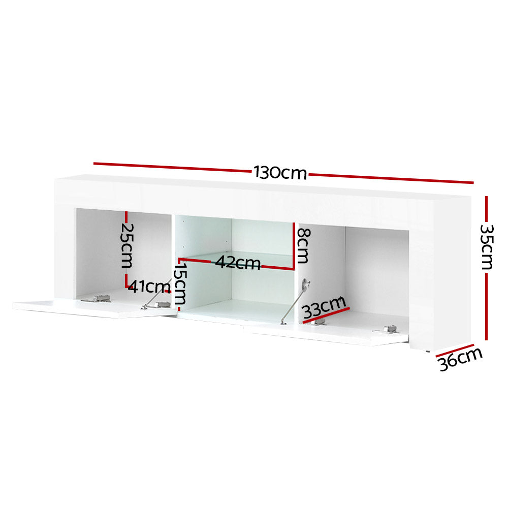 DSZ Product, feed-cond-new, feed-sl-DSZ Freight Payable, newArtiss Entertainment Unit Tv Cabinet 130Cm White Ivan - Premium Furniture > Living Room > TV Units from Artiss ! Shop Online Buy Now at S & D's Value Store Family Business Best Customer ServiceDSZ Product, feed-cond-new, feed-sl-DSZ Freight Payable, new