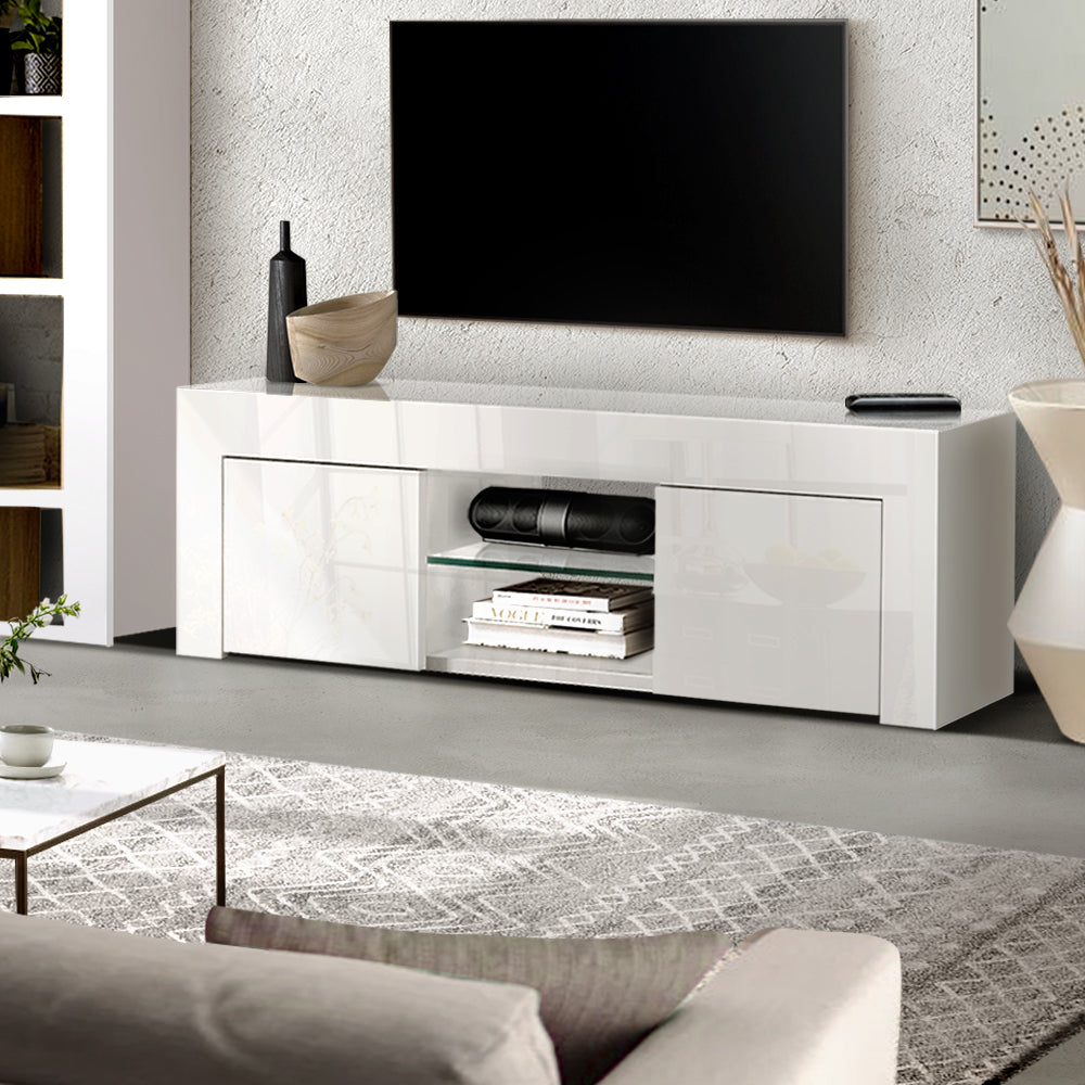 DSZ Product, feed-cond-new, feed-sl-DSZ Freight Payable, newArtiss Entertainment Unit Tv Cabinet 130Cm White Ivan - Premium Furniture > Living Room > TV Units from Artiss ! Shop Online Buy Now at S & D's Value Store Family Business Best Customer ServiceDSZ Product, feed-cond-new, feed-sl-DSZ Freight Payable, new