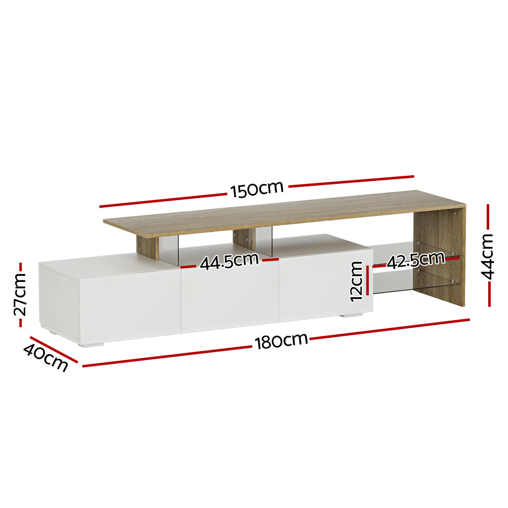 DSZ Product, feed-cond-new, feed-sl-DSZ Freight Payable, newArtiss Tv Cabinet Entertainment Unit 180Cm Wood White James - Premium Furniture > Living Room > TV Units from Artiss ! Shop Online Buy Now at S & D's Value Store Family Business Best Customer ServiceDSZ Product, feed-cond-new, feed-sl-DSZ Freight Payable, new