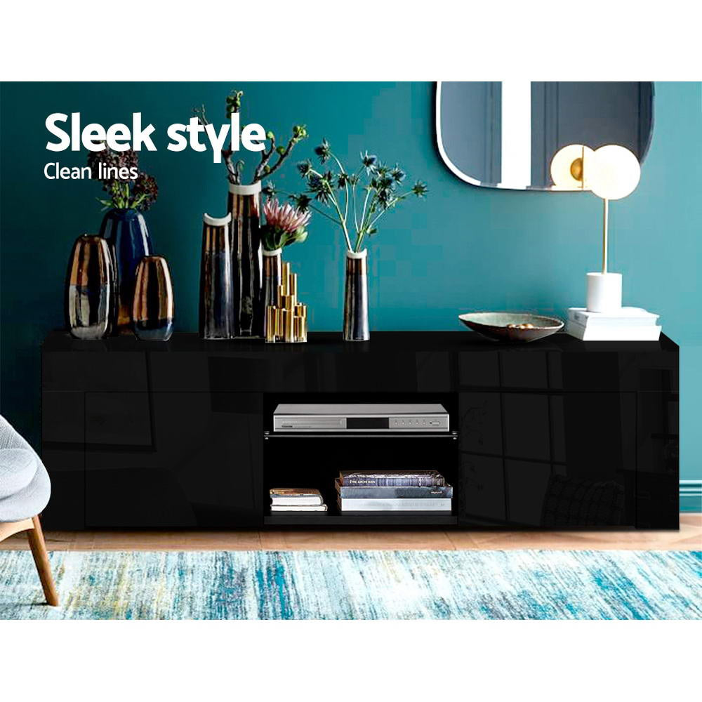 DSZ Product, feed-cond-new, feed-sl-DSZ Freight Payable, newArtiss Entertainment Unit Tv Cabinet Led 130Cm Black Angus - Premium Furniture > Living Room > TV Units from Artiss ! Shop Online Buy Now at S & D's Value Store Family Business Best Customer ServiceDSZ Product, feed-cond-new, feed-sl-DSZ Freight Payable, new