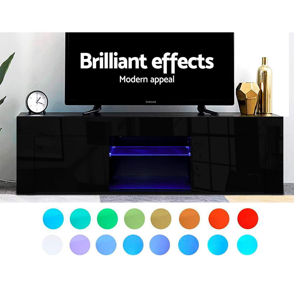 DSZ Product, feed-cond-new, feed-sl-DSZ Freight Payable, newArtiss Entertainment Unit Tv Cabinet Led 130Cm Black Angus - Premium Furniture > Living Room > TV Units from Artiss ! Shop Online Buy Now at S & D's Value Store Family Business Best Customer ServiceDSZ Product, feed-cond-new, feed-sl-DSZ Freight Payable, new