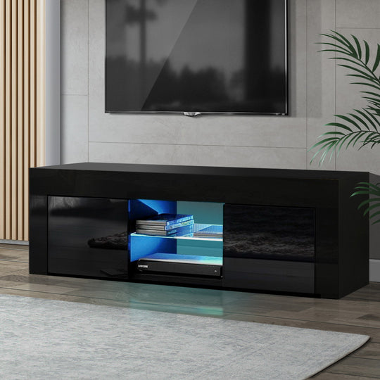 DSZ Product, feed-cond-new, feed-sl-DSZ Freight Payable, newArtiss Entertainment Unit Tv Cabinet Led 130Cm Black Angus - Premium Furniture > Living Room > TV Units from Artiss ! Shop Online Buy Now at S & D's Value Store Family Business Best Customer ServiceDSZ Product, feed-cond-new, feed-sl-DSZ Freight Payable, new