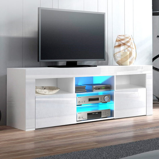 DSZ Product, feed-cond-new, feed-sl-DSZ Freight Payable, newArtiss Entertainment Unit Tv Cabinet Led 145Cm White Angus - Premium Furniture > Living Room > TV Units from Artiss ! Shop Online Buy Now at S & D's Value Store Family Business Best Customer ServiceDSZ Product, feed-cond-new, feed-sl-DSZ Freight Payable, new