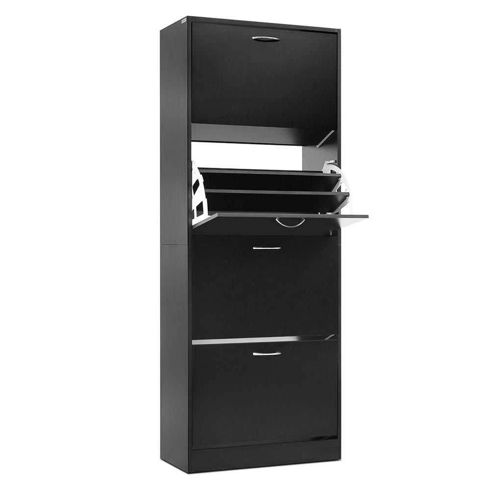 DSZ Product, feed-cond-new, feed-sl-DSZ Freight Payable, newArtiss Shoe Rack Cabinet 60 Pairs 4 Doors - Black - Premium Furniture > Living Room > Shoe Storage from Artiss ! Shop Online Buy Now at S & D's Value Store Family Business Best Customer ServiceDSZ Product, feed-cond-new, feed-sl-DSZ Freight Payable, new