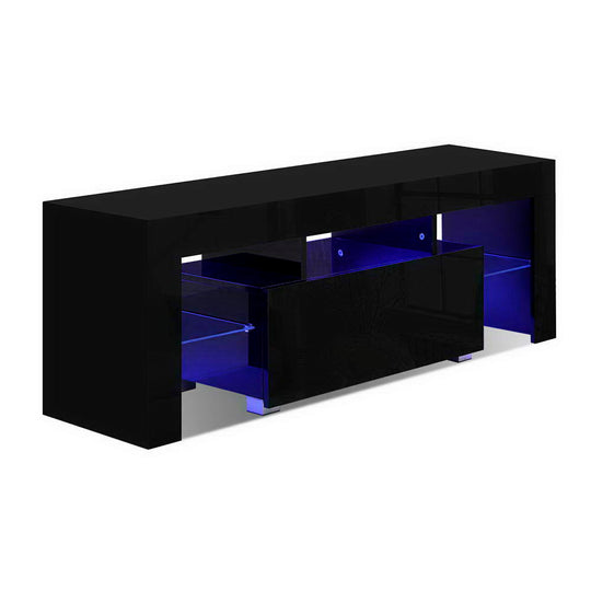 DSZ Product, feed-cond-new, feed-sl-DSZ Freight Payable, newArtiss Entertainment Unit Tv Cabinet Led 130Cm Black Elo - Premium Furniture > Living Room > TV Units from Artiss ! Shop Online Buy Now at S & D's Value Store Family Business Best Customer ServiceDSZ Product, feed-cond-new, feed-sl-DSZ Freight Payable, new