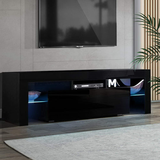 DSZ Product, feed-cond-new, feed-sl-DSZ Freight Payable, newArtiss Entertainment Unit Tv Cabinet Led 130Cm Black Elo - Premium Furniture > Living Room > TV Units from Artiss ! Shop Online Buy Now at S & D's Value Store Family Business Best Customer ServiceDSZ Product, feed-cond-new, feed-sl-DSZ Freight Payable, new