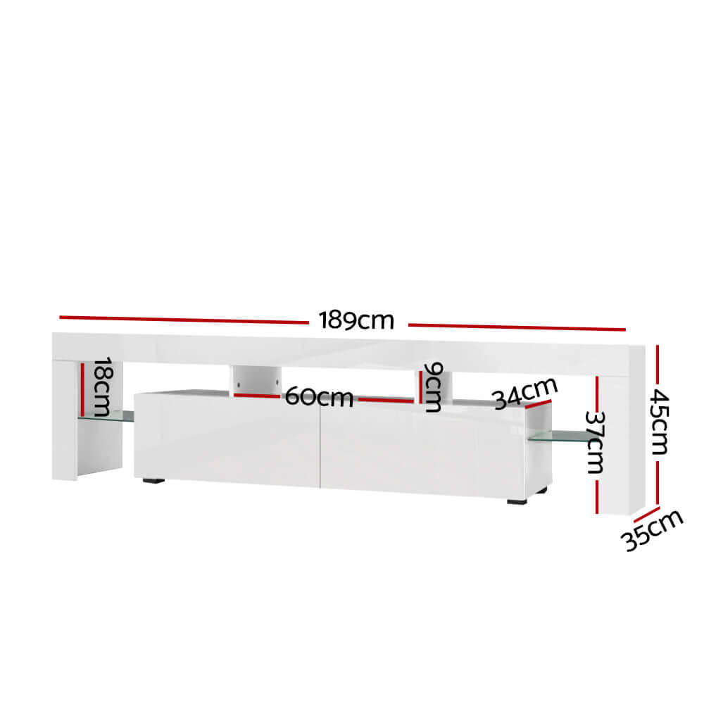 DSZ Product, feed-cond-new, feed-sl-DSZ Freight Payable, newArtiss Entertainment Unit Tv Cabinet Led 189Cm White Elo - Premium Furniture > Living Room > TV Units from Artiss ! Shop Online Buy Now at S & D's Value Store Family Business Best Customer ServiceDSZ Product, feed-cond-new, feed-sl-DSZ Freight Payable, new