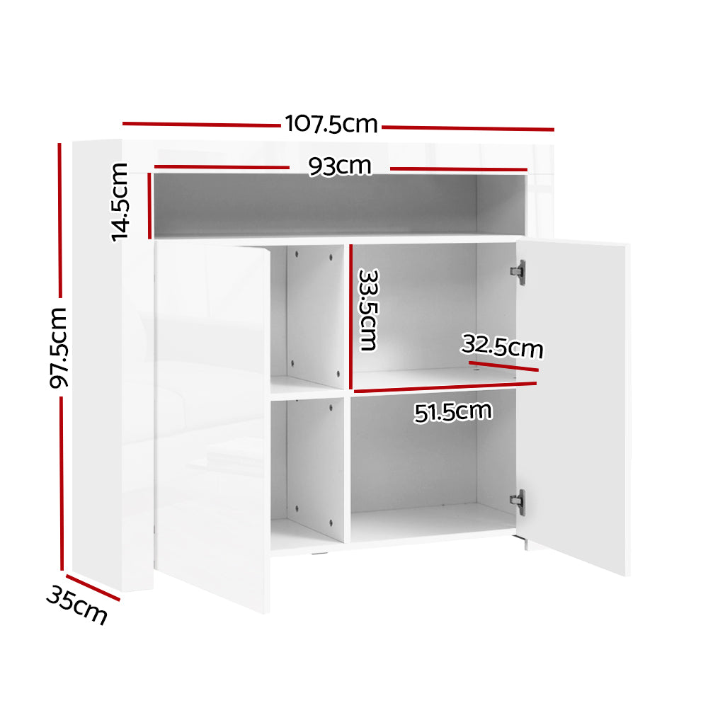 DSZ Product, feed-cond-new, feed-sl-DSZ Freight Payable, newArtiss Buffet Sideboard Led - Arno White - Premium Furniture > Dining > Buffets & Sideboards from Artiss ! Shop Online Buy Now at S & D's Value Store Family Business Best Customer ServiceDSZ Product, feed-cond-new, feed-sl-DSZ Freight Payable, new