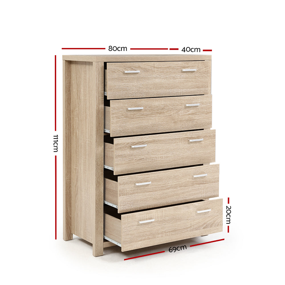 DSZ Product, feed-cond-new, feed-sl-DSZ Freight Payable, newArtiss 5 Chest Of Drawers - Maxi Pine - Premium Furniture > Bedroom > Dressers from Artiss ! Shop Online Buy Now at S & D's Value Store Family Business Best Customer ServiceDSZ Product, feed-cond-new, feed-sl-DSZ Freight Payable, new