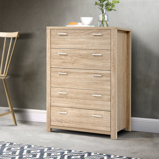 DSZ Product, feed-cond-new, feed-sl-DSZ Freight Payable, newArtiss 5 Chest Of Drawers - Maxi Pine - Premium Furniture > Bedroom > Dressers from Artiss ! Shop Online Buy Now at S & D's Value Store Family Business Best Customer ServiceDSZ Product, feed-cond-new, feed-sl-DSZ Freight Payable, new