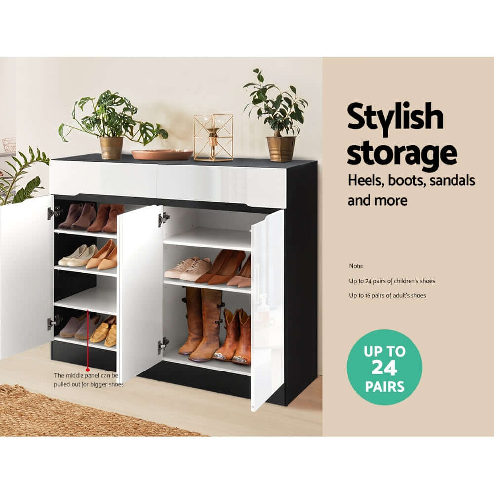 DSZ Product, feed-cond-new, feed-sl-DSZ Freight Payable, newArtiss Shoe Rack Cabinet Storage 120Cm W/ Drawer - White Lydia - Premium Home & Garden > Storage > Clothing & Wardrobe Storage from Artiss ! Shop Online Buy Now at S & D's Value Store Family Business Best Customer ServiceDSZ Product, feed-cond-new, feed-sl-DSZ Freight Payable, new