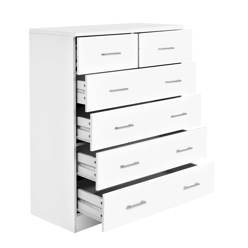 DSZ Product, feed-cond-new, feed-sl-DSZ Freight Payable, newArtiss 6 Chest Of Drawers - Andes White - Premium Furniture > Bedroom > Dressers from Artiss ! Shop Online Buy Now at S & D's Value Store Family Business Best Customer ServiceDSZ Product, feed-cond-new, feed-sl-DSZ Freight Payable, new