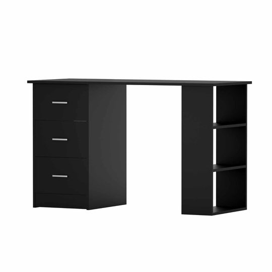 Artiss Computer Desk Drawer Shelf Cabinet Black 120Cm