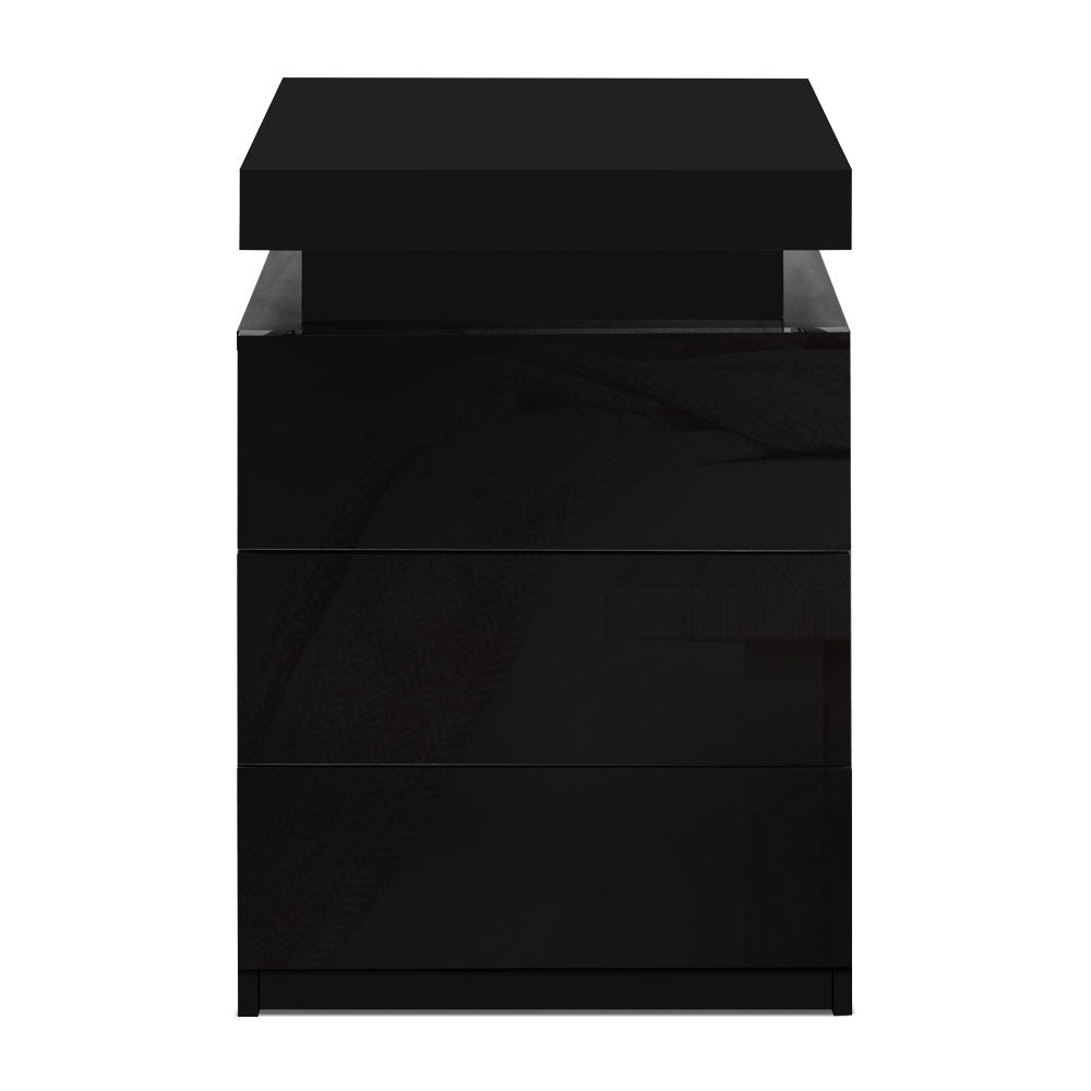 DSZ Product, feed-cond-new, feed-sl-DSZ Freight Payable, newArtiss Bedside Table Led 3 Drawers - Coley Black - Premium Furniture > Bedroom > Bedside Tables from Artiss ! Shop Online Buy Now at S & D's Value Store Family Business Best Customer ServiceDSZ Product, feed-cond-new, feed-sl-DSZ Freight Payable, new