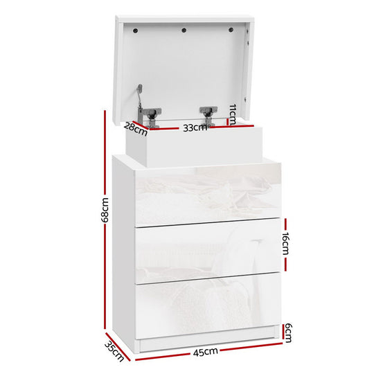 DSZ Product, feed-cond-new, feed-sl-DSZ Freight Payable, newArtiss Bedside Table Led 3 Drawers - Coley White - Premium Furniture > Bedroom > Bedside Tables from Artiss ! Shop Online Buy Now at S & D's Value Store Family Business Best Customer ServiceDSZ Product, feed-cond-new, feed-sl-DSZ Freight Payable, new