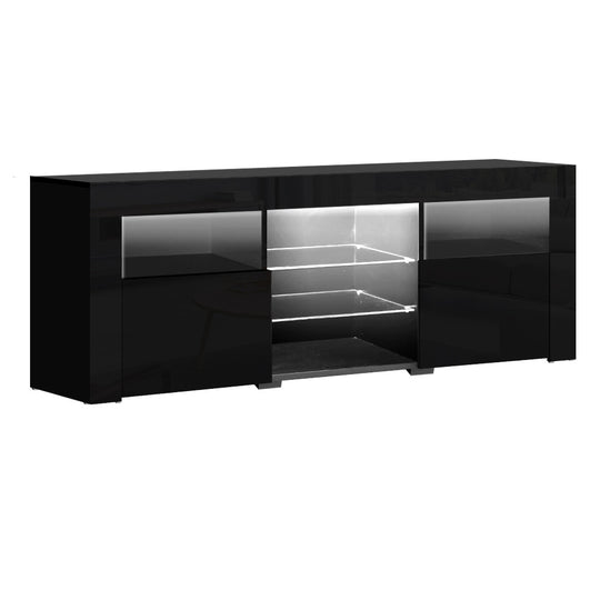 DSZ Product, feed-cond-new, feed-sl-DSZ Freight Payable, newArtiss Entertainment Unit Tv Cabinet Led 160Cm Black Bobi - Premium Furniture > Living Room > TV Units from Artiss ! Shop Online Buy Now at S & D's Value Store Family Business Best Customer ServiceDSZ Product, feed-cond-new, feed-sl-DSZ Freight Payable, new