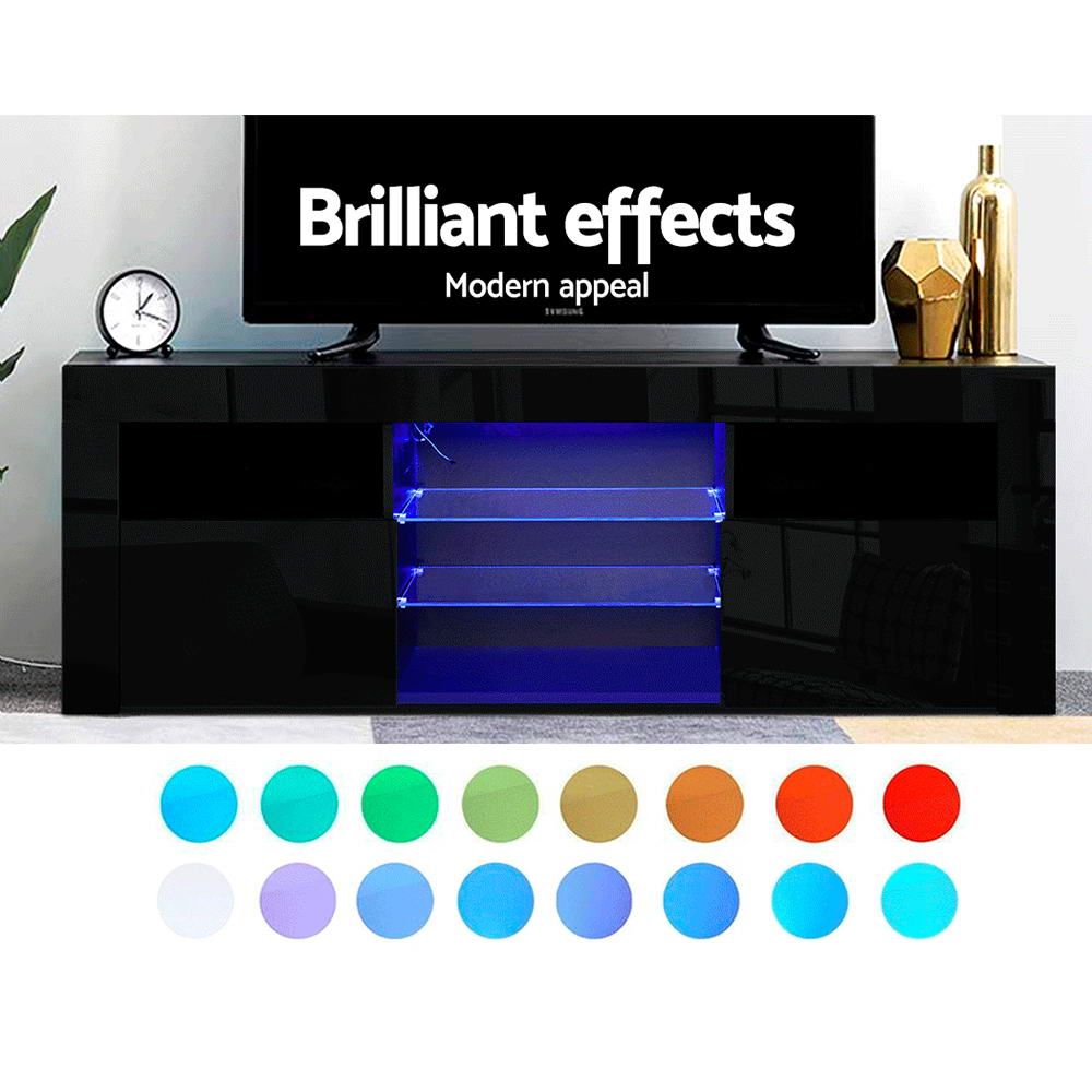 DSZ Product, feed-cond-new, feed-sl-DSZ Freight Payable, newArtiss Entertainment Unit Tv Cabinet Led 160Cm Black Bobi - Premium Furniture > Living Room > TV Units from Artiss ! Shop Online Buy Now at S & D's Value Store Family Business Best Customer ServiceDSZ Product, feed-cond-new, feed-sl-DSZ Freight Payable, new