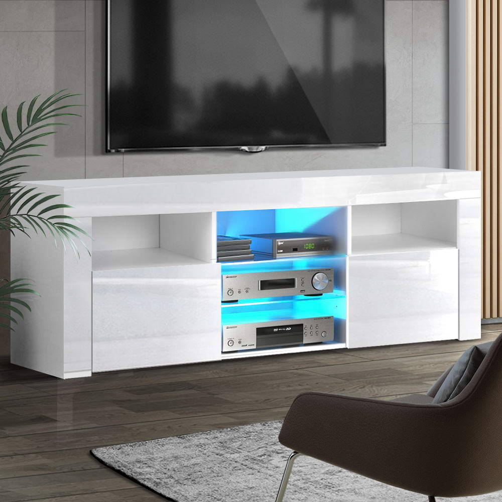 DSZ Product, feed-cond-new, feed-sl-DSZ Freight Payable, newArtiss Entertainment Unit Tv Cabinet Led 160Cm White Bobi - Premium Furniture > Living Room > TV Units from Artiss ! Shop Online Buy Now at S & D's Value Store Family Business Best Customer ServiceDSZ Product, feed-cond-new, feed-sl-DSZ Freight Payable, new