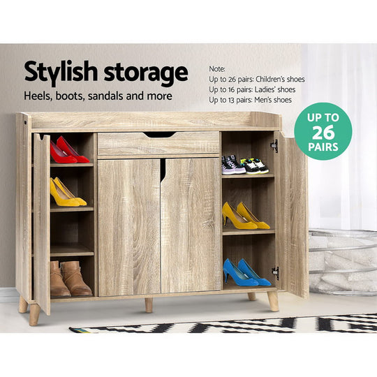 DSZ Product, feed-cond-new, feed-sl-DSZ Freight Payable, newArtiss Shoe Rack Cabinet 26 Pairs Adjustable Pine Cissy - Premium Furniture > Living Room > Shoe Storage from Artiss ! Shop Online Buy Now at S & D's Value Store Family Business Best Customer ServiceDSZ Product, feed-cond-new, feed-sl-DSZ Freight Payable, new