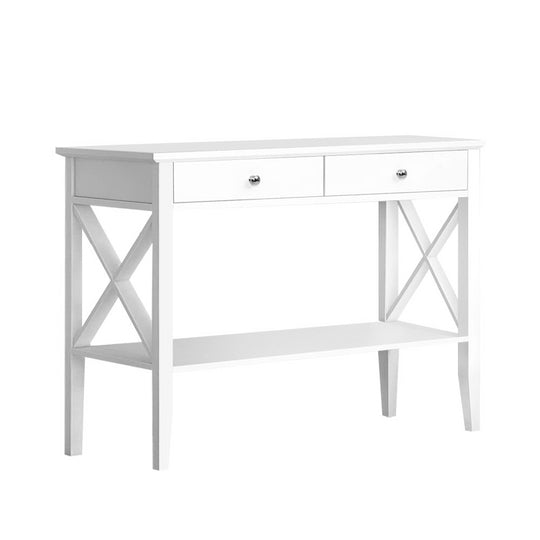 DSZ Product, feed-cond-new, feed-sl-DSZ Freight Payable, newArtiss Console Table 2 Drawers 100Cm White Chole - Premium Furniture > Office > Desks from Artiss ! Shop Online Buy Now at S & D's Value Store Family Business Best Customer ServiceDSZ Product, feed-cond-new, feed-sl-DSZ Freight Payable, new