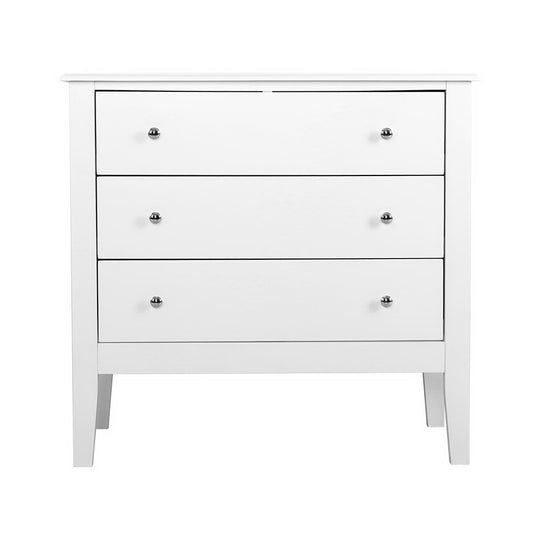 DSZ Product, feed-cond-new, feed-sl-DSZ Freight Payable, newArtiss 3 Chest Of Drawers - Brittany White - Premium Furniture > Bedroom > Dressers from Artiss ! Shop Online Buy Now at S & D's Value Store Family Business Best Customer ServiceDSZ Product, feed-cond-new, feed-sl-DSZ Freight Payable, new