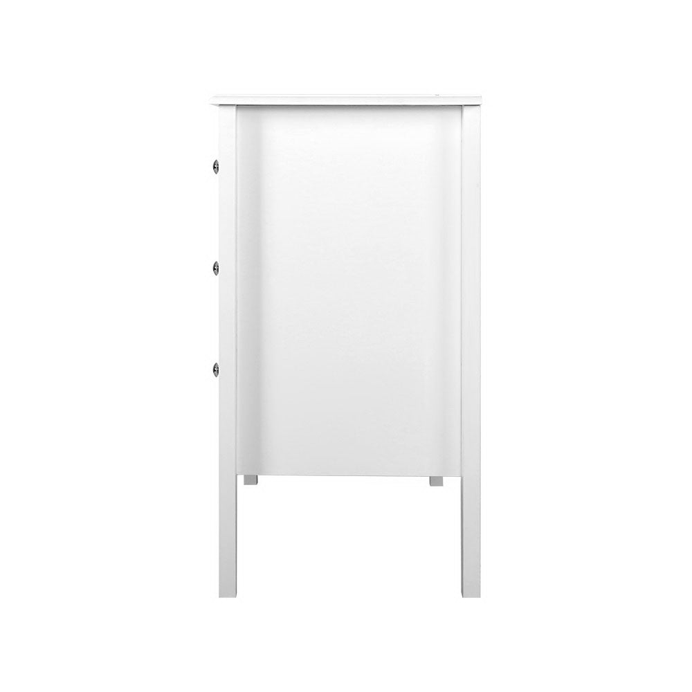 DSZ Product, feed-cond-new, feed-sl-DSZ Freight Payable, newArtiss 3 Chest Of Drawers - Brittany White - Premium Furniture > Bedroom > Dressers from Artiss ! Shop Online Buy Now at S & D's Value Store Family Business Best Customer ServiceDSZ Product, feed-cond-new, feed-sl-DSZ Freight Payable, new