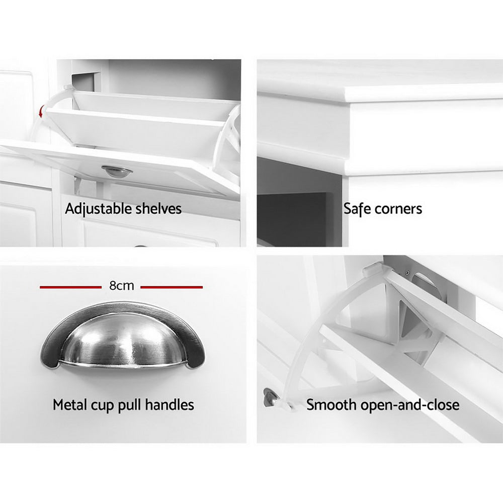 DSZ Product, feed-cond-new, feed-sl-DSZ Freight Payable, newArtiss Shoe Rack Cabinet 24 Pairs 4 - Tier White Paul - Premium Furniture > Living Room > Shoe Storage from Artiss ! Shop Online Buy Now at S & D's Value Store Family Business Best Customer ServiceDSZ Product, feed-cond-new, feed-sl-DSZ Freight Payable, new