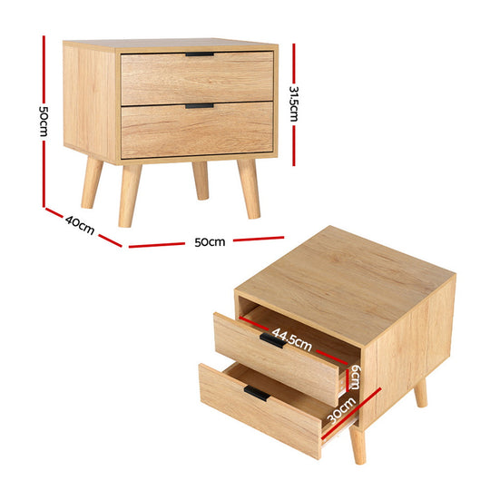 DSZ Product, feed-cond-new, feed-sl-DSZ Freight Payable, newArtiss Bedside Table 2 Drawers - Pine - Premium Furniture > Bedroom > Bedside Tables from Artiss ! Shop Online Buy Now at S & D's Value Store Family Business Best Customer ServiceDSZ Product, feed-cond-new, feed-sl-DSZ Freight Payable, new