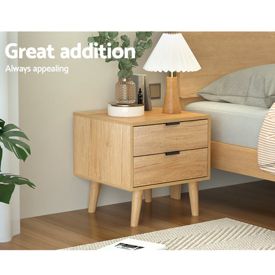 DSZ Product, feed-cond-new, feed-sl-DSZ Freight Payable, newArtiss Bedside Table 2 Drawers - Pine - Premium Furniture > Bedroom > Bedside Tables from Artiss ! Shop Online Buy Now at S & D's Value Store Family Business Best Customer ServiceDSZ Product, feed-cond-new, feed-sl-DSZ Freight Payable, new